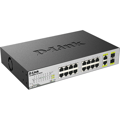   Option  switch   DLINK : SWITCH 16 PORTS 10/100/1000 dont 8 POE + 2 COMBO GIGA : en location